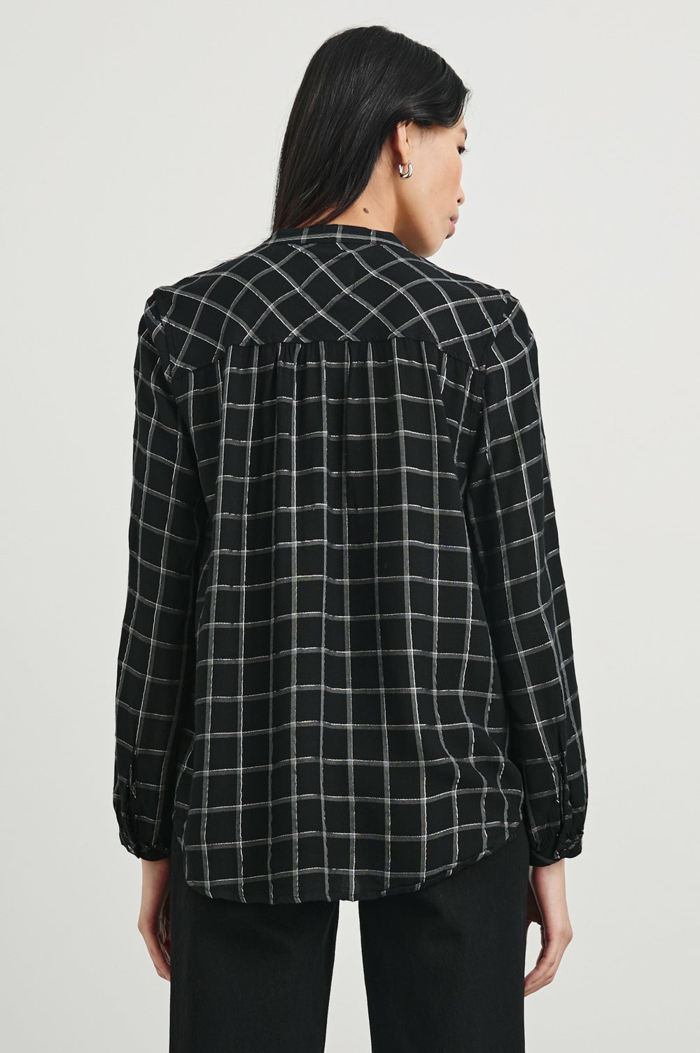 ELOISE SHIRT - SILVER CHARCOAL ONYX| Rails on sale