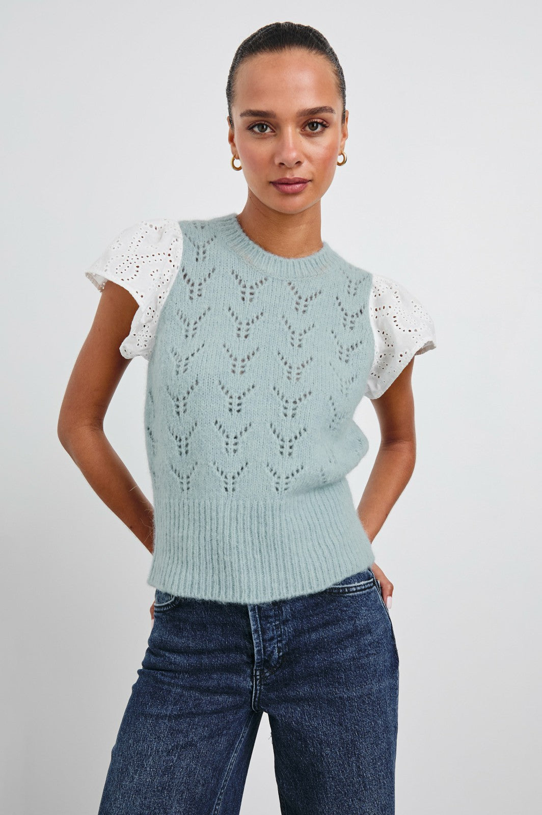 EVERLY TOP - SKY| Rails outlet
