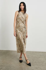 GABRIELLA DRESS - CHAMPAGNE LEOPARD| Rails online