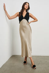 GILDA DRESS - CHAMPAGNE| Rails sale