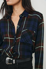 HUNTER SHIRT - CHESTNUT BIRCH NAVY| Rails discount