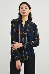 HUNTER SHIRT - CHESTNUT BIRCH NAVY| Rails discount