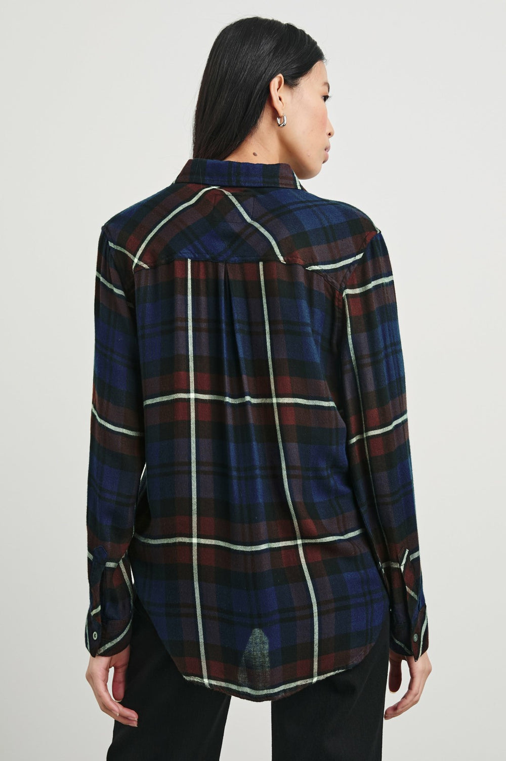 HUNTER SHIRT - CHESTNUT BIRCH NAVY| Rails discount