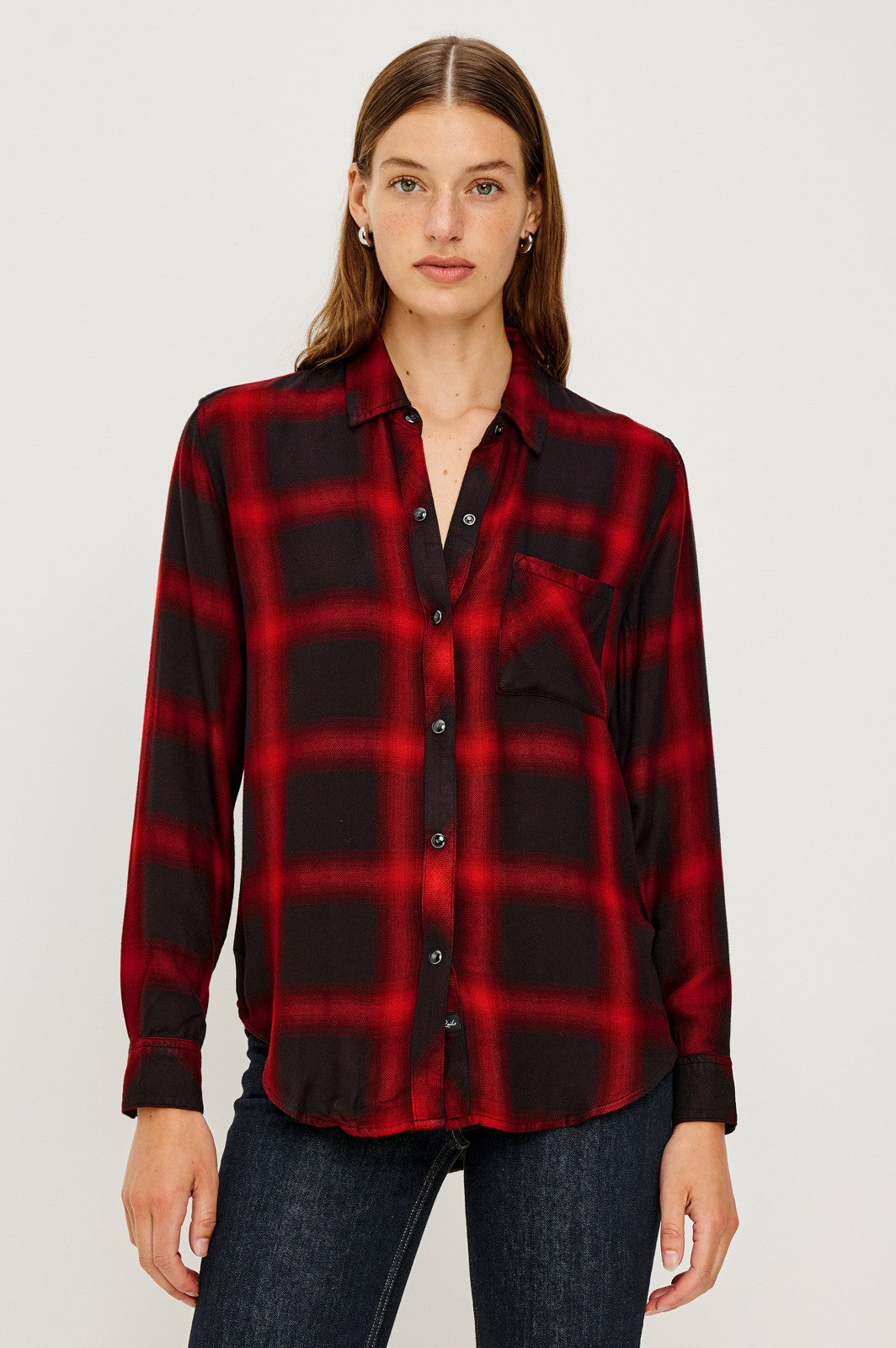 HUNTER SHIRT - DIFFUSED CARDINAL BLACK| Rails US