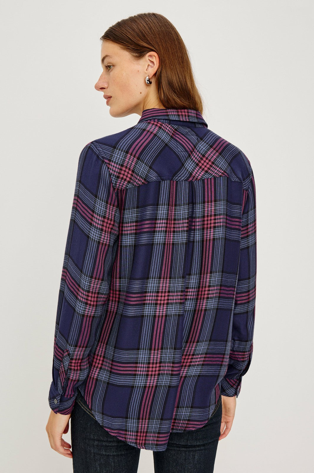 HUNTER SHIRT - NAVY ROSE ASTOR| Rails for sale