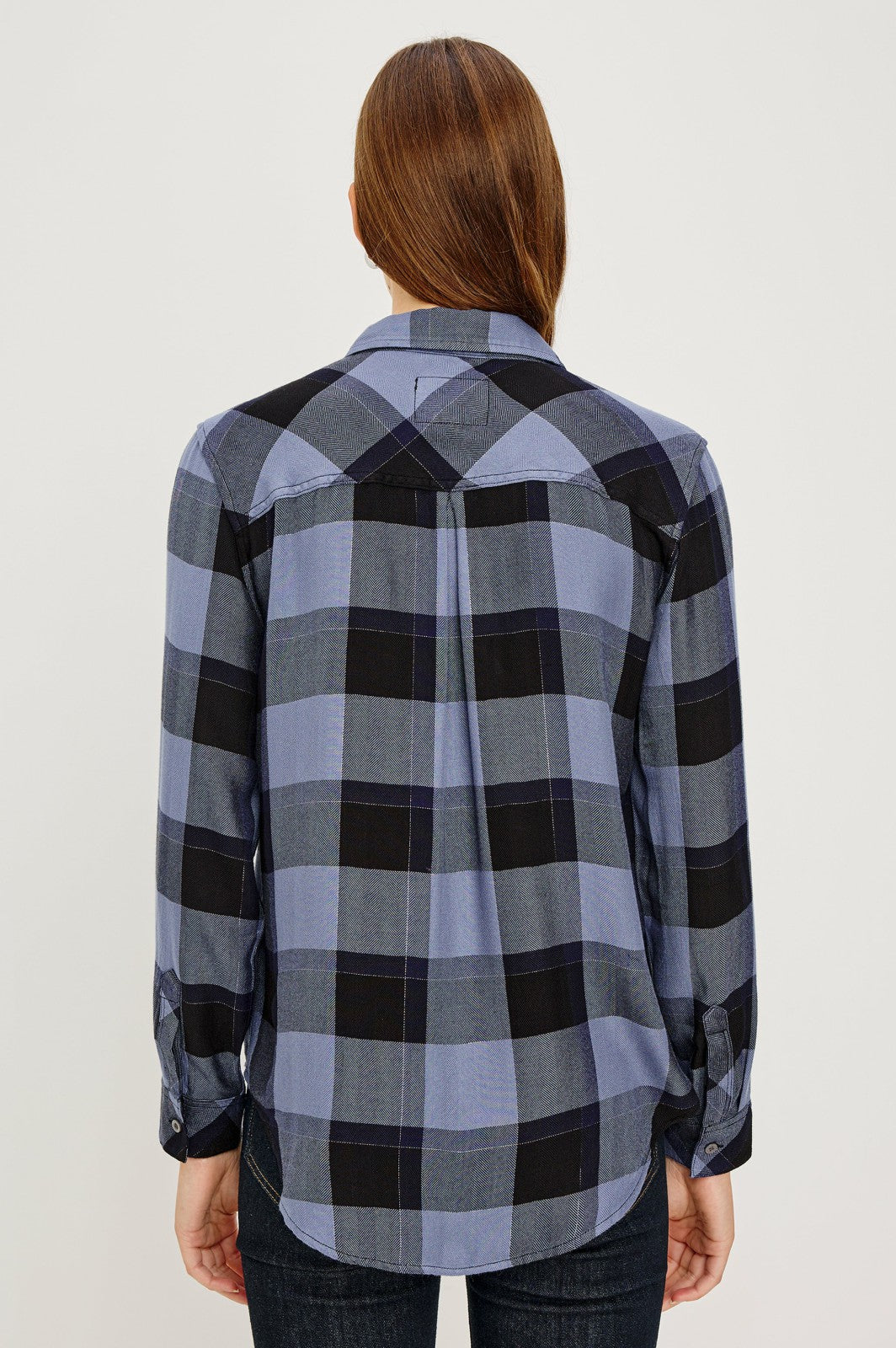 HUNTER SHIRT - PERIWINKLE NAVY SILVER LUREX| Rails online