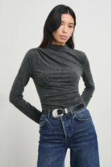 JOELLE TOP - CHARCOAL| Rails sale