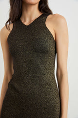 KAIA DRESS - GOLD LUREX| Rails near me