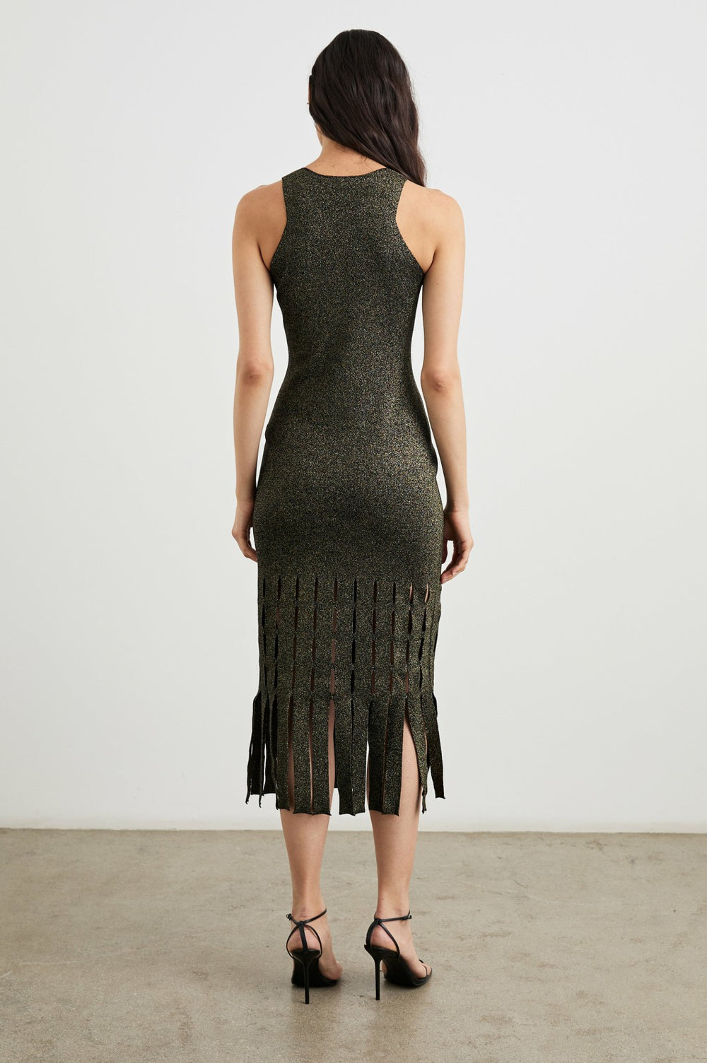 KAIA DRESS - GOLD LUREX| Rails near me