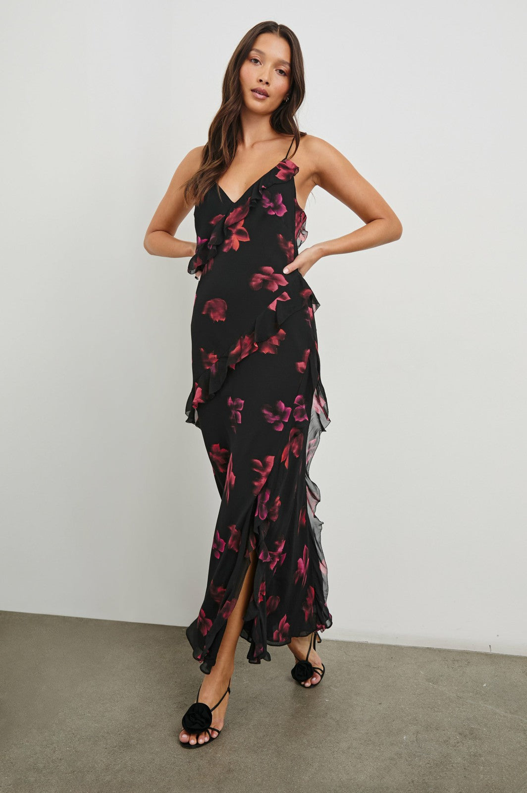 KARISELLE DRESS - DARK AZALEA| Rails US