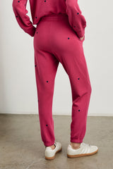 KINGSTON SWEATPANT - PINK MIDNIGHT HEARTS| Rails discount