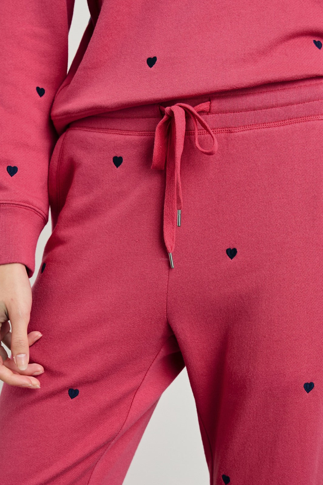 KINGSTON SWEATPANT - PINK MIDNIGHT HEARTS| Rails discount