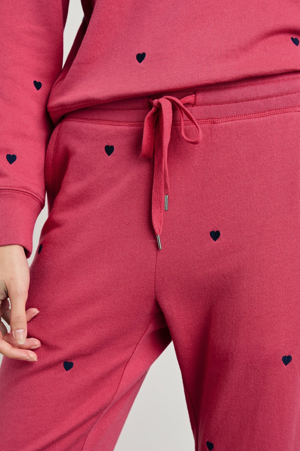KINGSTON SWEATPANT - PINK MIDNIGHT HEARTS| Rails discount