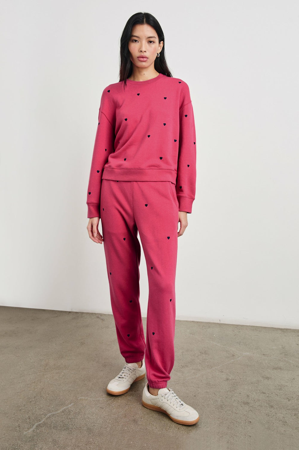 KINGSTON SWEATPANT - PINK MIDNIGHT HEARTS| Rails discount