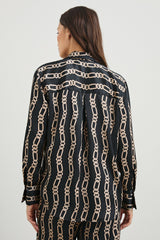 LEDGER SHIRT - BLACK GOLD LINK| Rails US
