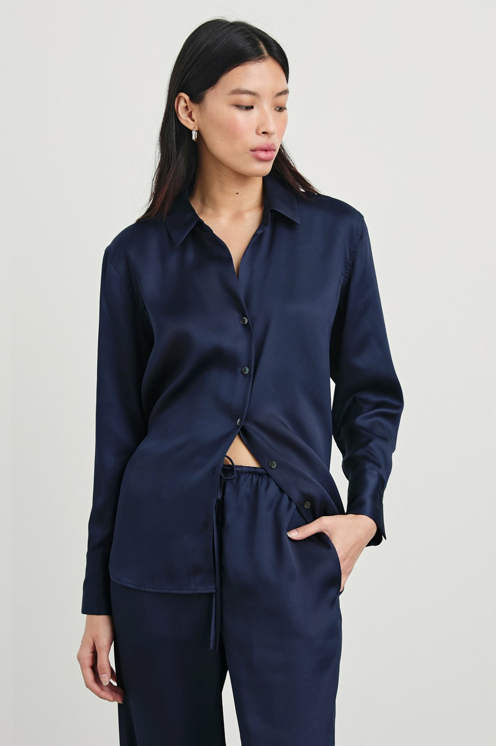 LEDGER SHIRT - NAVY| Rails online