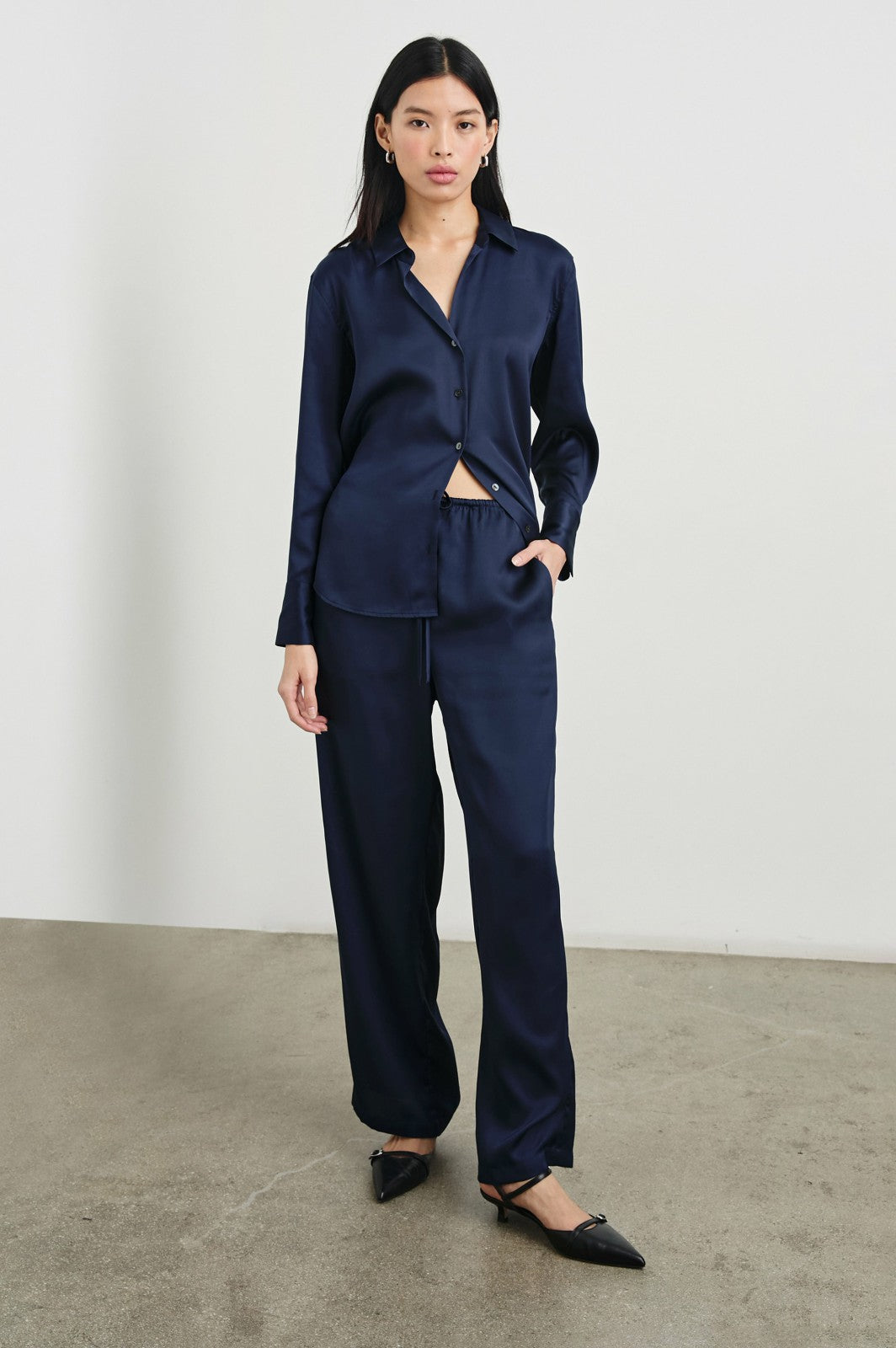LEDGER SHIRT - NAVY| Rails online