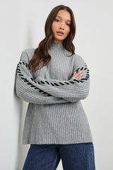 LIAM SWEATER - HEATHER GREY| Rails on sale