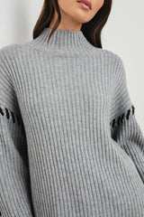 LIAM SWEATER - HEATHER GREY| Rails on sale