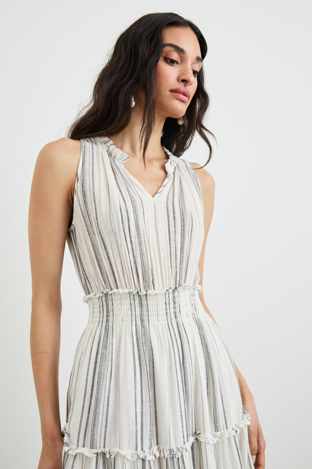 LOULOU DRESS - BASQUE STRIPE| Rails discount