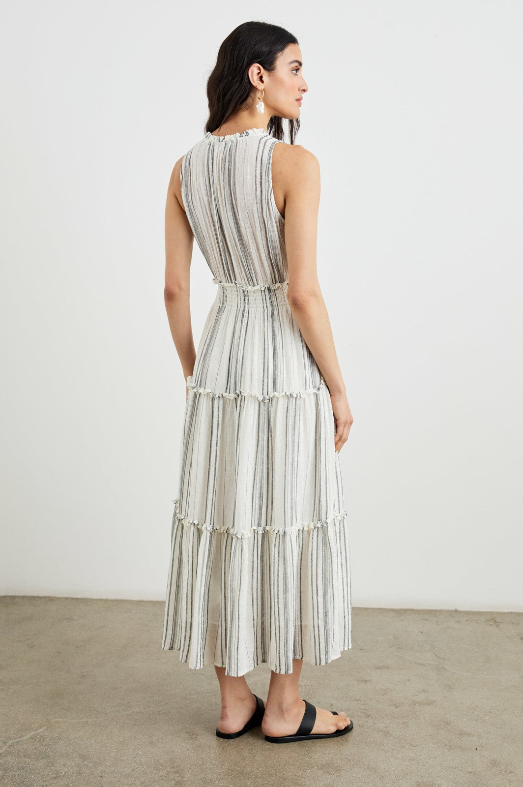 LOULOU DRESS - BASQUE STRIPE| Rails discount