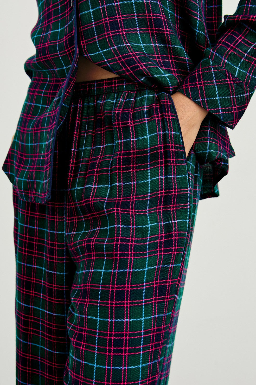 LUNA PAJAMA SET - EVERGREEN FUCHSIA ICE| Rails on sale