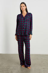 LUNA PAJAMA SET - EVERGREEN FUCHSIA ICE| Rails on sale