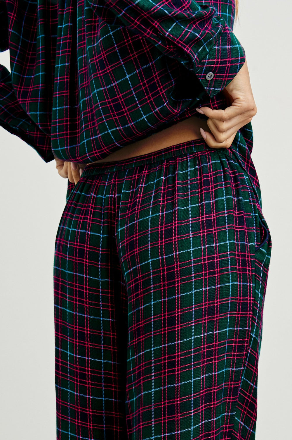 LUNA PAJAMA SET - EVERGREEN FUCHSIA ICE| Rails on sale