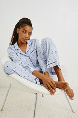 LUNA PAJAMA SET - FLOCKED COSMIC STRIPE| Rails for sale