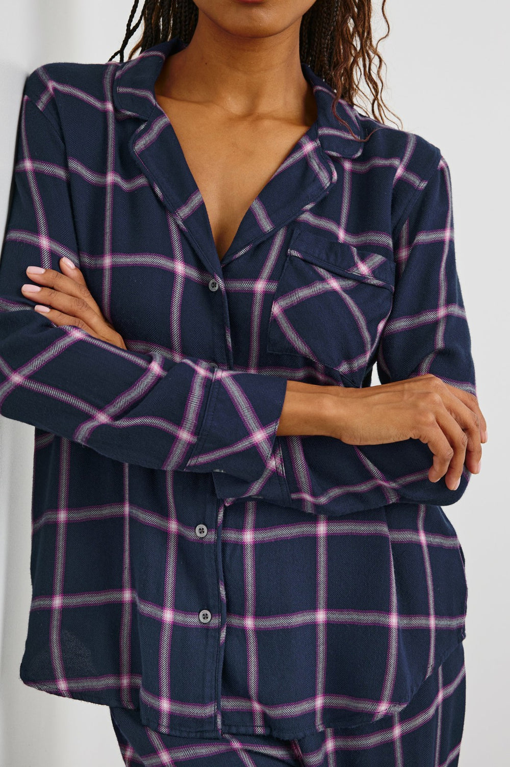 LUNA PAJAMA SET - SAPPHIRE MAGENTA| Rails online