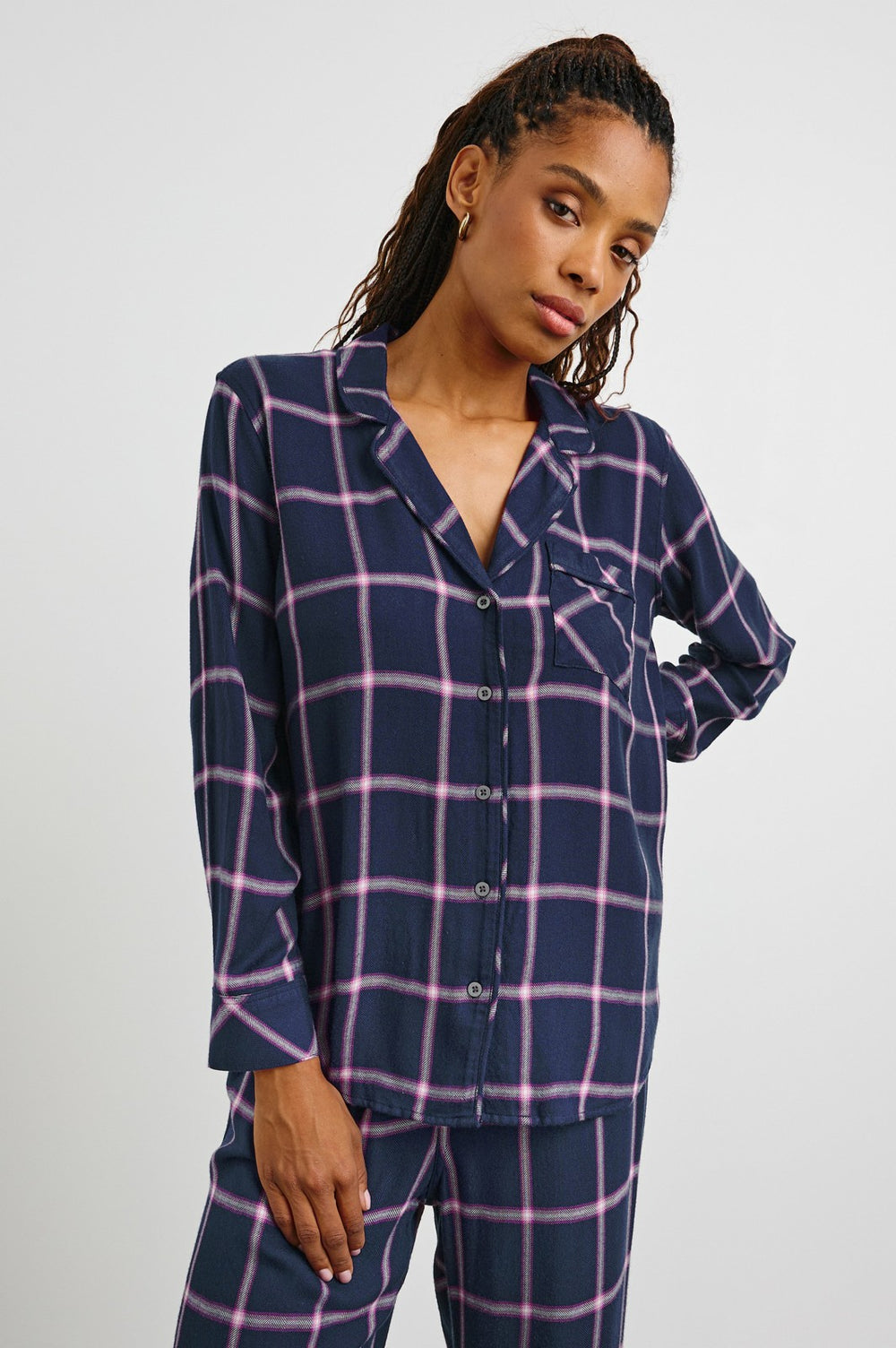 LUNA PAJAMA SET - SAPPHIRE MAGENTA| Rails online