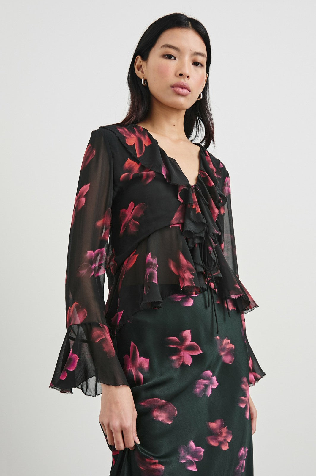 NICOLETTA TOP - DARK AZALEA| Rails for sale