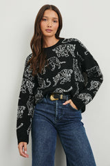 PERCI SWEATER - CHARCOAL CATS| Rails near me