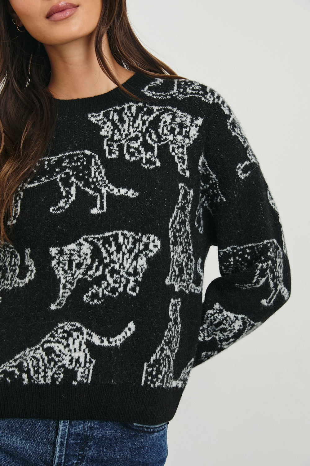 PERCI SWEATER - CHARCOAL CATS| Rails near me