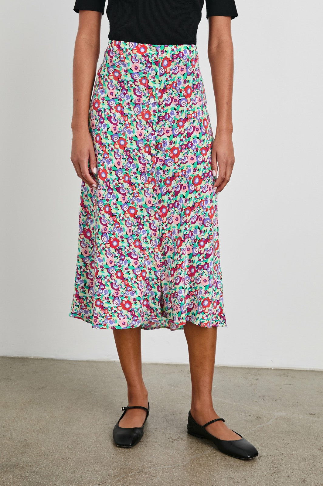 ROSETTA SKIRT - OVERSIZED MULTI FLORAL| Rails for sale