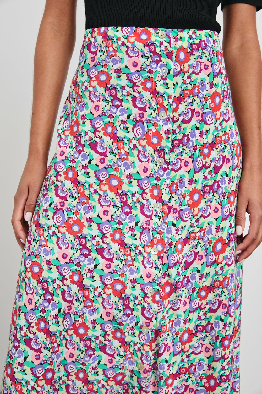 ROSETTA SKIRT - OVERSIZED MULTI FLORAL| Rails for sale