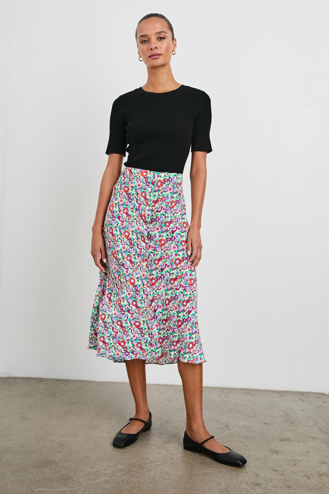 ROSETTA SKIRT - OVERSIZED MULTI FLORAL| Rails for sale