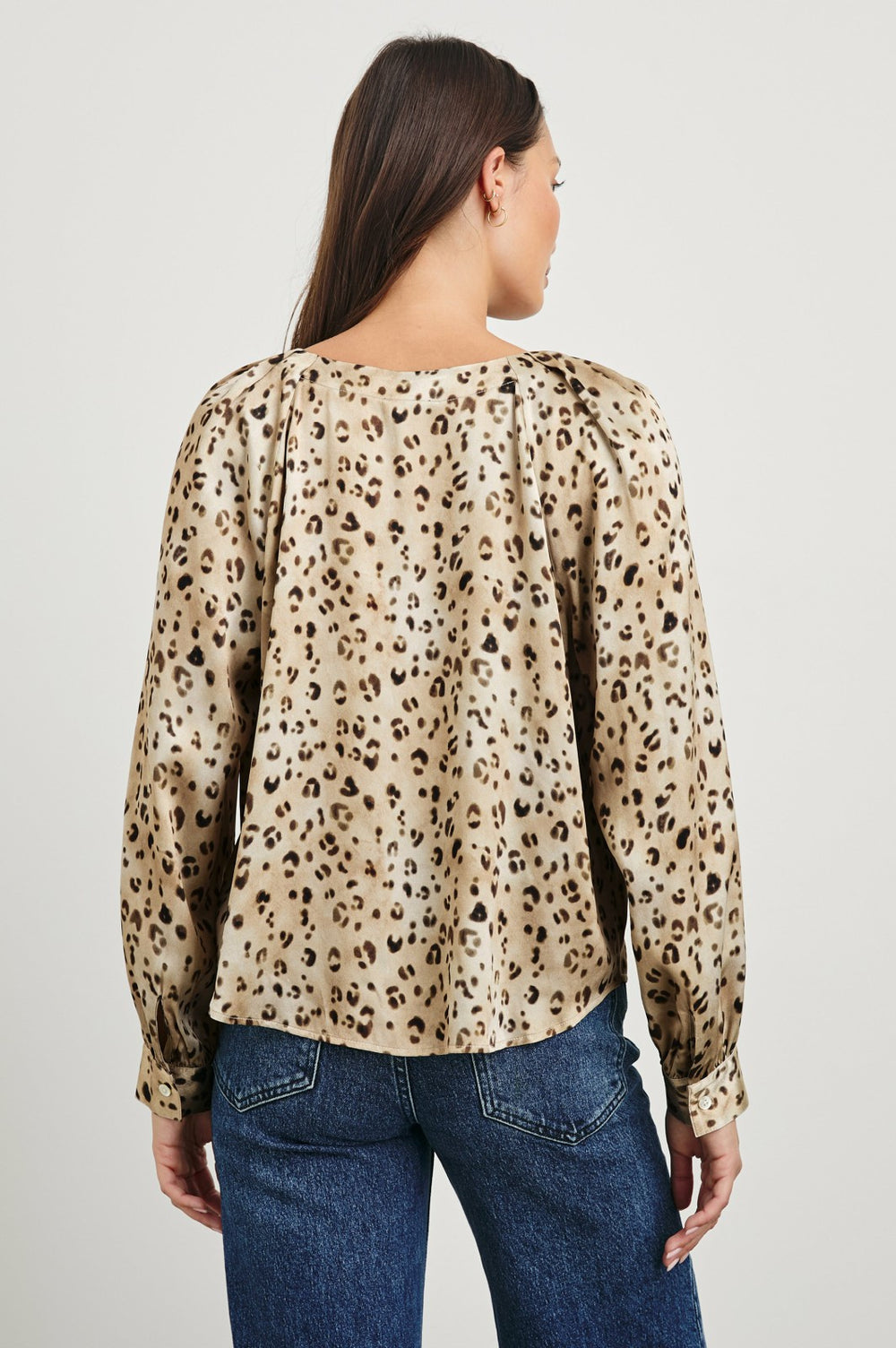 SANDRA TOP - CHAMPAGNE LEOPARD| Rails sale