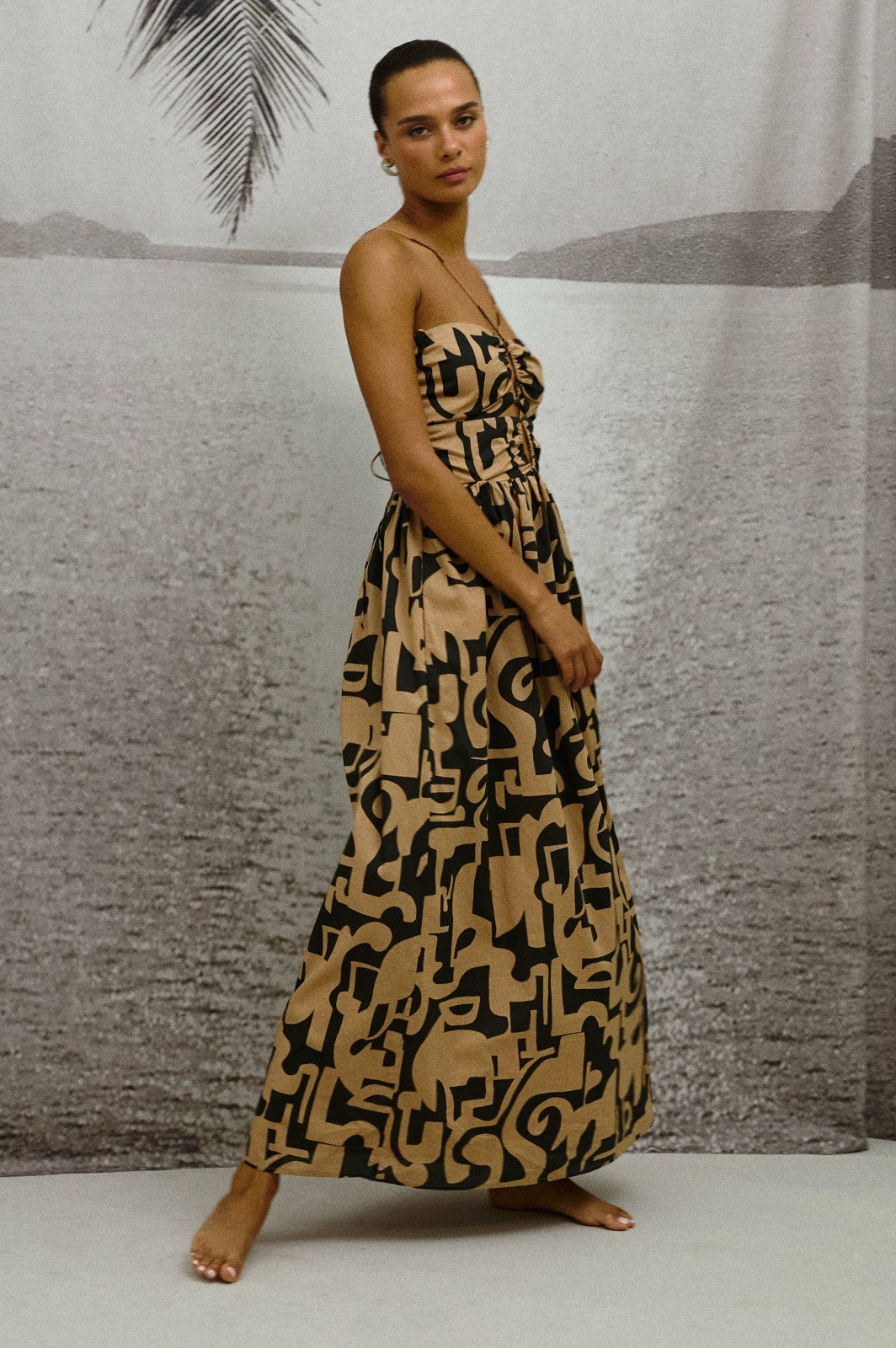 SILVIA DRESS - SANTORINI SAND| Rails outlet