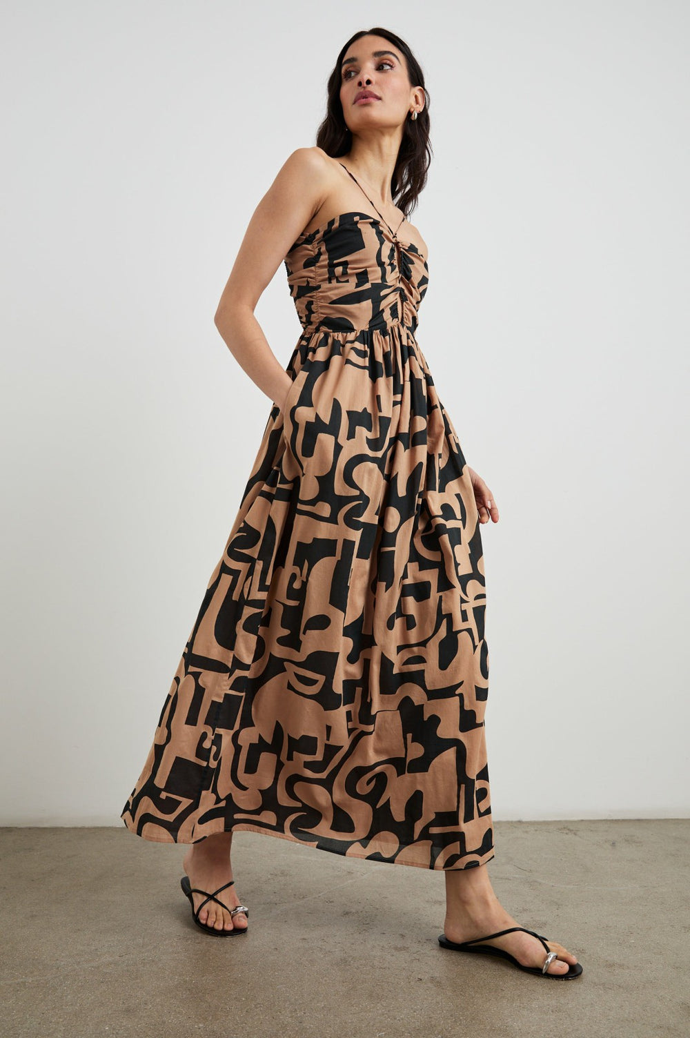 SILVIA DRESS - SANTORINI SAND| Rails outlet