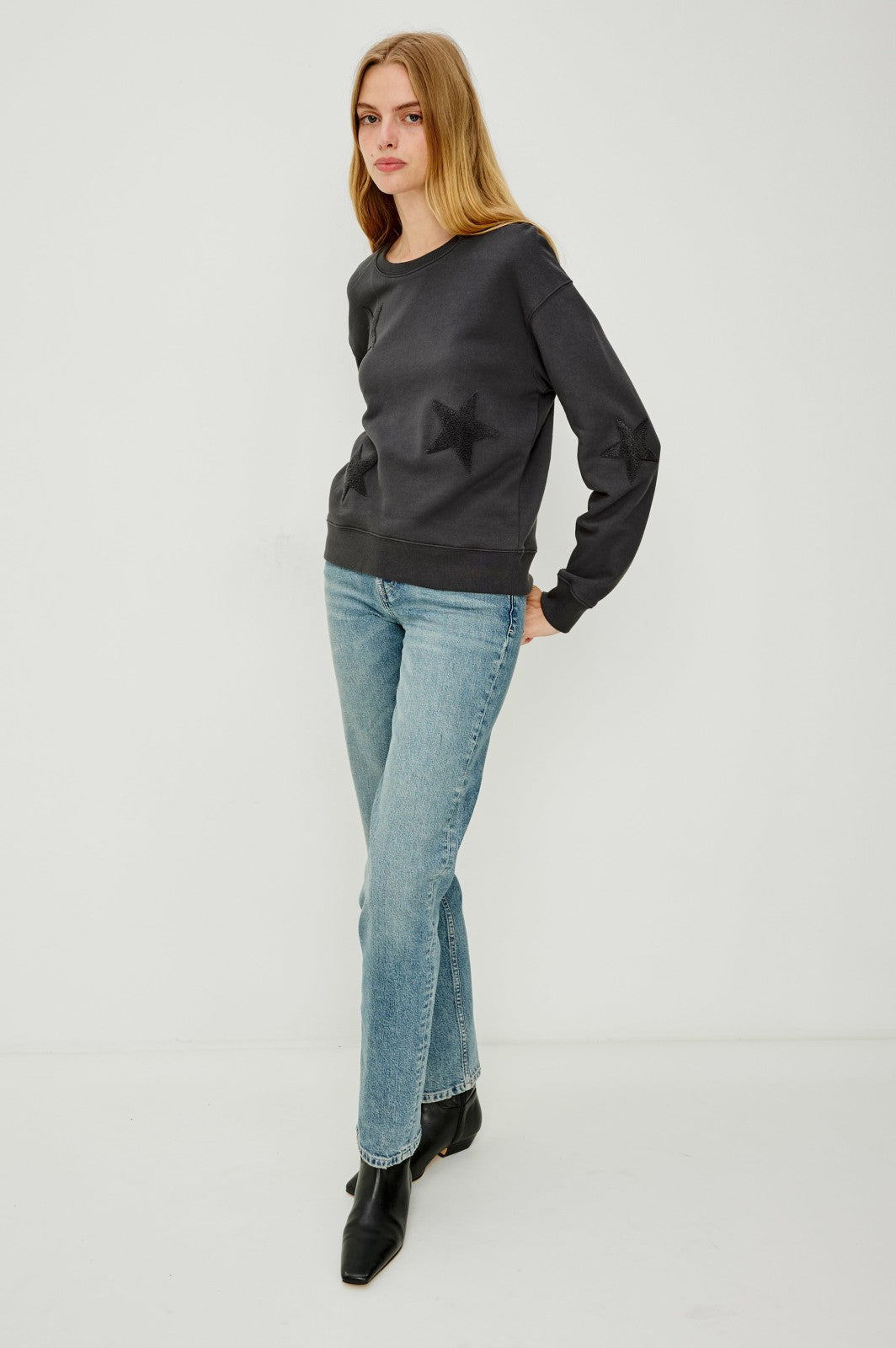 SONIA SWEATSHIRT - WASHED BLACK| Rails sale