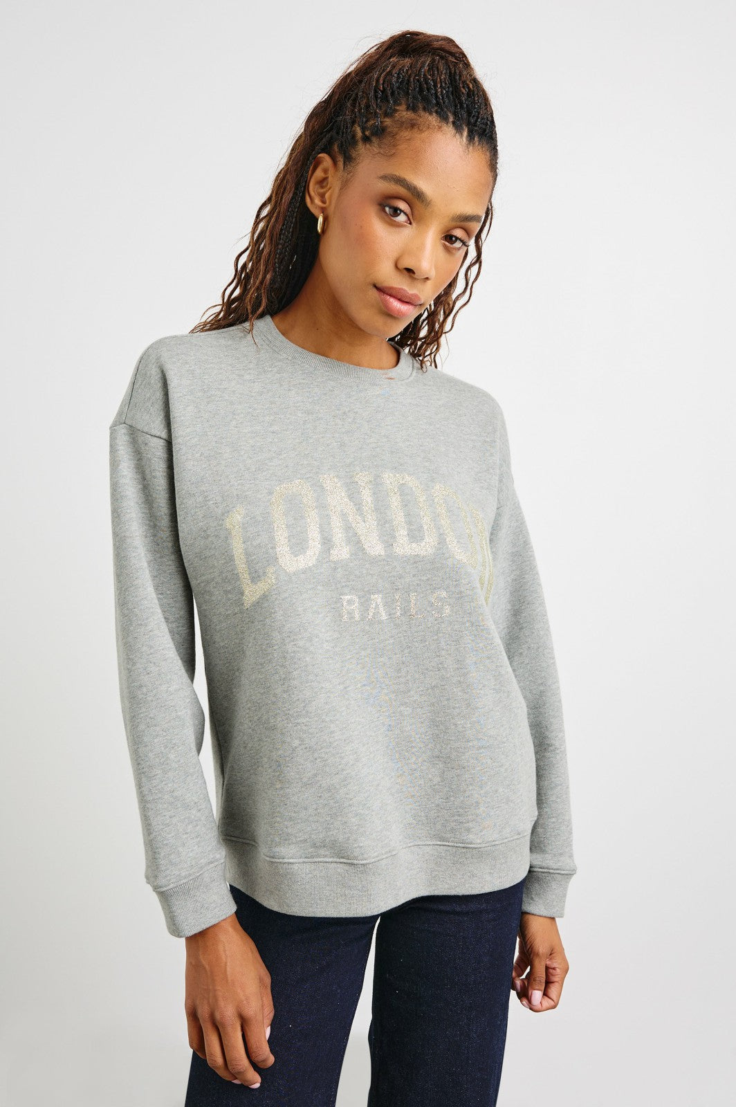THE VARSITY SWEATSHIRT - LONDON GLITTER| Rails discount