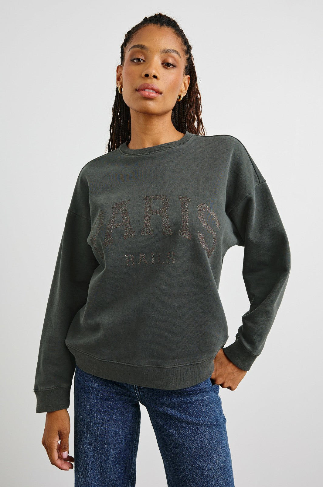 THE VARSITY SWEATSHIRT - PARIS GLITTER| Rails near me