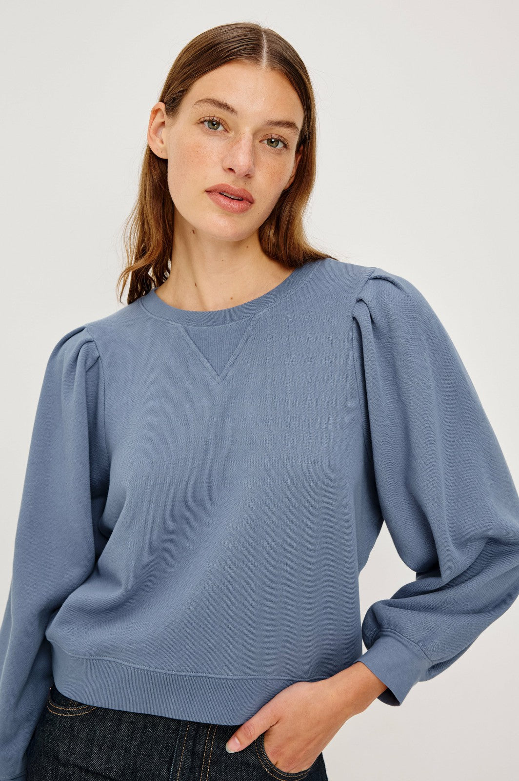 TIFFANY SWEATSHIRT - FADED PERIWINKLE| Rails outlet