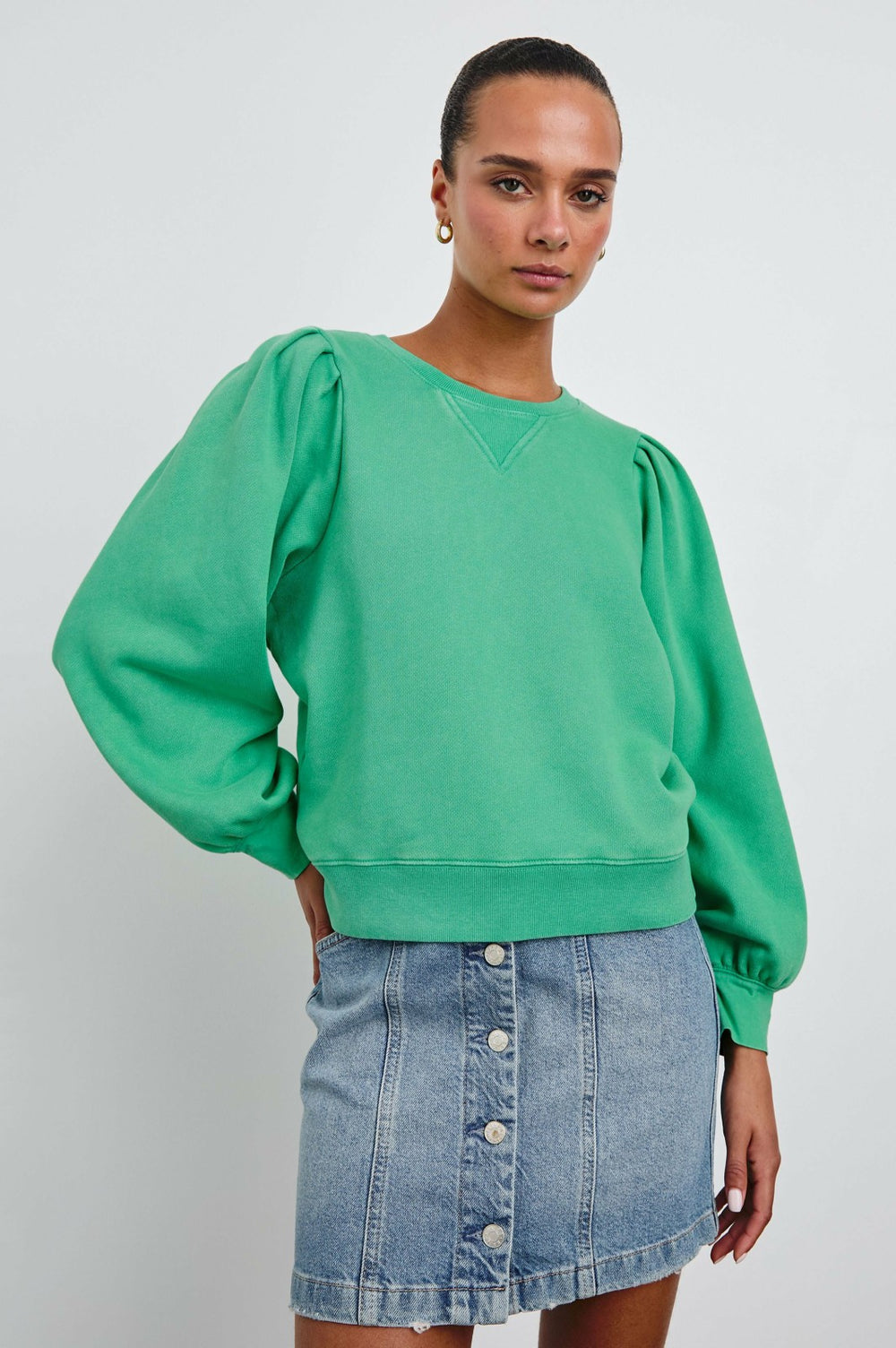 TIFFANY SWEATSHIRT - KELLY GREEN| Rails sale
