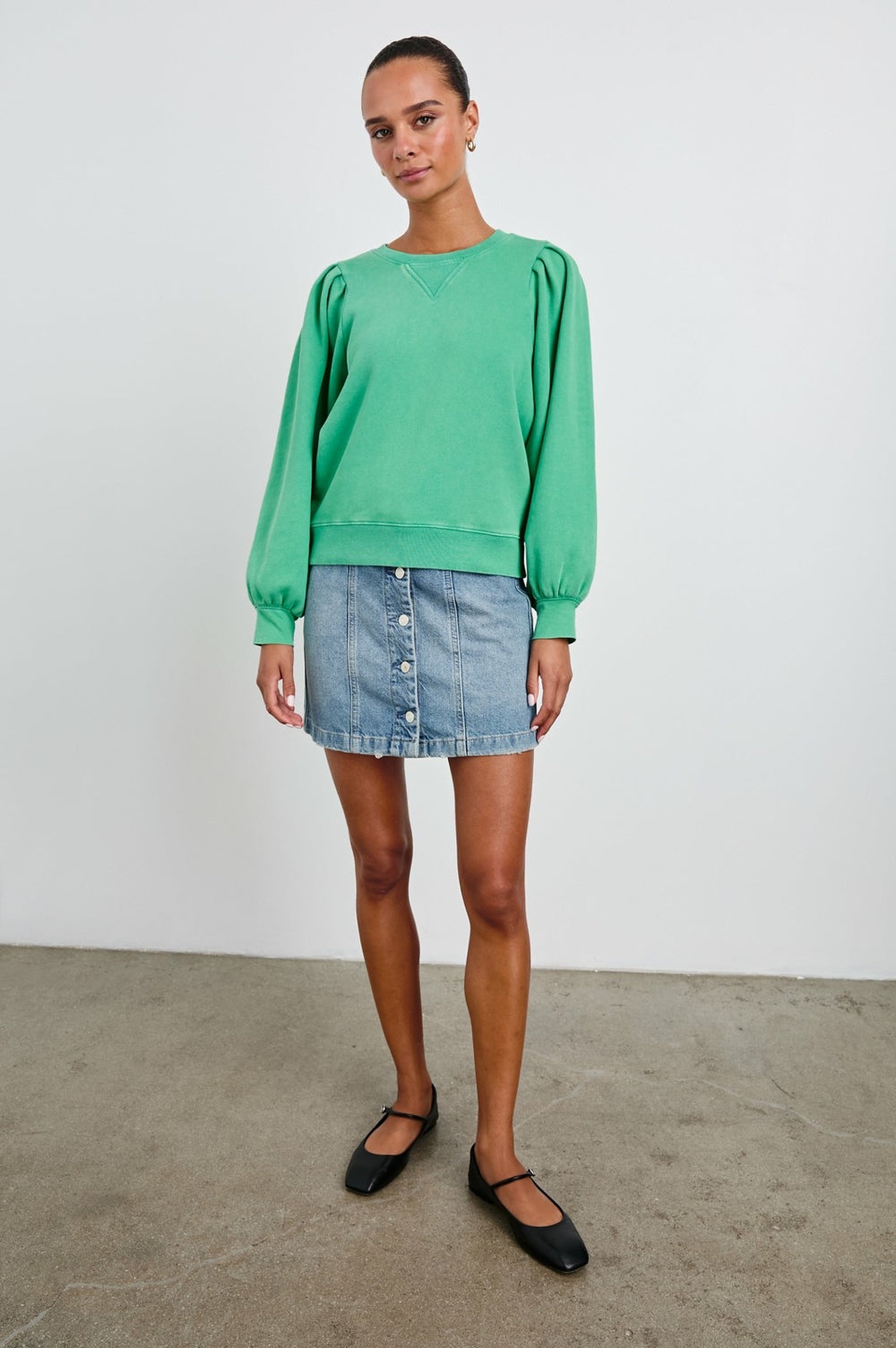 TIFFANY SWEATSHIRT - KELLY GREEN| Rails sale
