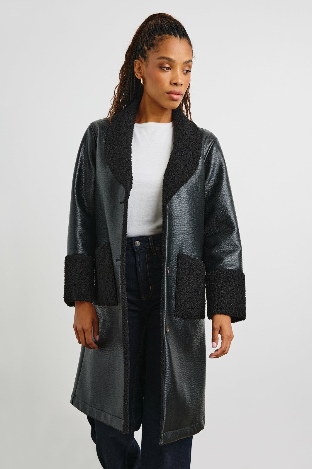 ZODIAC JACKET - BLACK SHEARLING| Rails near me