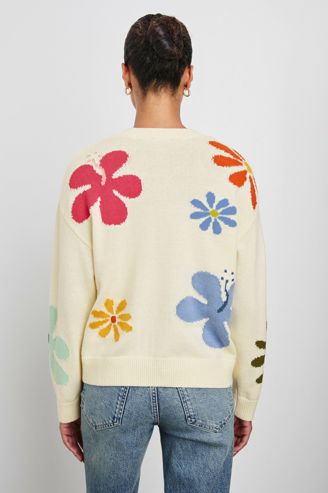 ZOEY SWEATER - IVORY HIBISCUS| Rails on sale