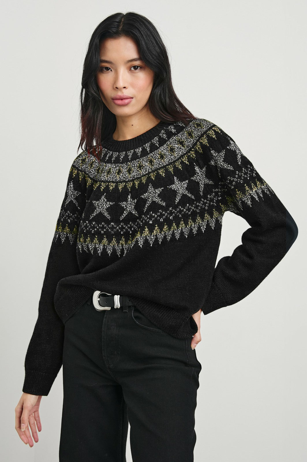 ZOEY SWEATER - METALLIC FAIR ISLE| Rails outlet