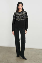 ZOEY SWEATER - METALLIC FAIR ISLE| Rails outlet